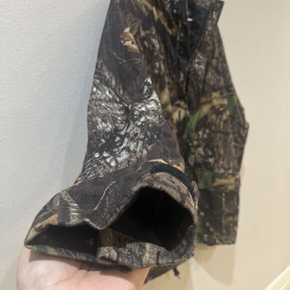 10X Brand Camo Jacket Mossy Oak Break Up Infinity Hooded Hunting Coat Men XL - Picture 8 of 16